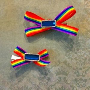 Rin's Unique Boutique - Rainbow Tiny Hair Bows